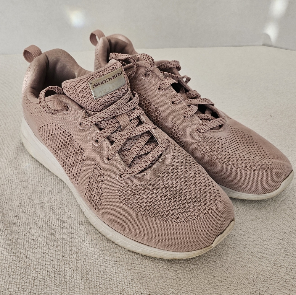 Skechers Lite-Weight Womens Size 9 Shoes Mauve Walking Sneaker